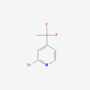 molecular formula C7H6BrF2N B1457724 2-溴-4-(1,1-二氟乙基)吡啶 CAS No. 1419221-58-1