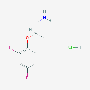 molecular formula C9H12ClF2NO B1457725 2-(2,4-二氟苯氧基)丙胺盐酸盐 CAS No. 1864057-00-0