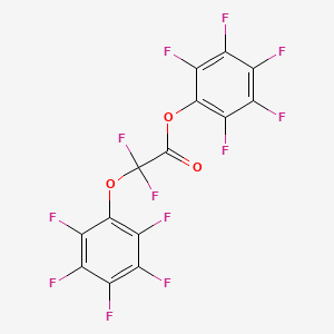 molecular formula C14F12O3 B14577268 Pentafluorophenyl difluoro(pentafluorophenoxy)acetate CAS No. 61382-04-5