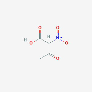 molecular formula C4H5NO5 B14577270 2-Nitro-3-oxobutanoic acid CAS No. 61578-29-8