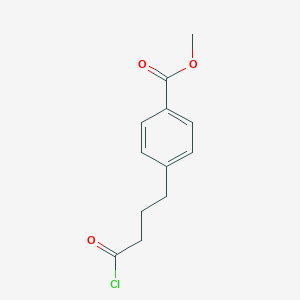 molecular formula C12H13ClO3 B14577285 Methyl 4-(4-chloro-4-oxobutyl)benzoate CAS No. 61495-31-6
