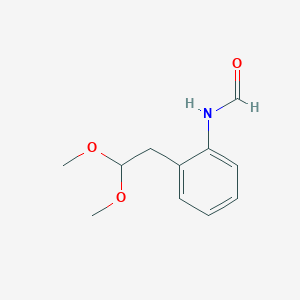 molecular formula C11H15NO3 B1457734 N-[2-(2,2-Dimethoxy-ethyl)-phenyl]-formamide CAS No. 592478-96-1