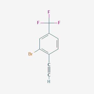 molecular formula C9H4BrF3 B1457736 2-Bromo-1-ethynyl-4-trifluoromethylbenzene CAS No. 871126-88-4