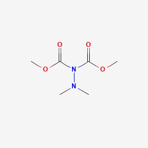 molecular formula C6H12N2O4 B14577425 Dimethyl dimethylhydrazine-1,1-dicarboxylate CAS No. 61564-90-7