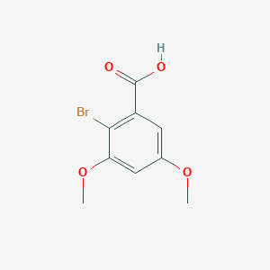 molecular formula C9H9BrO4 B1457744 2-Bromo-3,5-dimethoxybenzoic acid CAS No. 17275-86-4