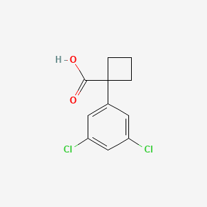molecular formula C11H10Cl2O2 B1457749 1-(3,5-Dichlorophenyl)cyclobutanecarboxylic acid CAS No. 1260664-54-7