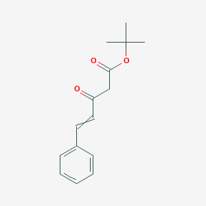 molecular formula C15H18O3 B14577496 tert-Butyl 3-oxo-5-phenylpent-4-enoate CAS No. 61540-32-7