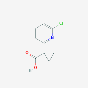 molecular formula C9H8ClNO2 B1457755 1-(6-Chloro-pyridin-2-YL)-cyclopropanecarboxylic acid CAS No. 1060811-76-8