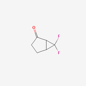 molecular formula C6H6F2O B1457757 6,6-二氟双环[3.1.0]己酮 CAS No. 1393576-51-6