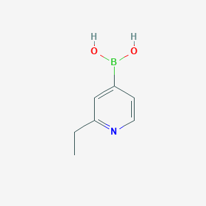 molecular formula C7H10BNO2 B145776 (2-Ethylpyridin-4-yl)boronic acid CAS No. 1189545-99-0
