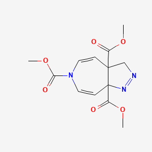 molecular formula C13H15N3O6 B14577640 Trimethyl pyrazolo[3,4-d]azepine-3a,6,8a(3H)-tricarboxylate CAS No. 61514-23-6