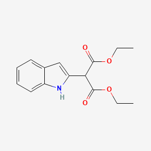 molecular formula C15H17NO4 B14577643 Diethyl (1H-indol-2-yl)propanedioate CAS No. 61417-35-4
