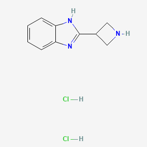 molecular formula C10H13Cl2N3 B1457770 2-azetidin-3-yl-1H-benzimidazole dihydrochloride CAS No. 1314032-26-2