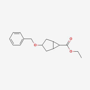 molecular formula C16H20O3 B1457774 Ethyl 3-(benzyloxy)bicyclo[3.1.0]hexane-6-carboxylate CAS No. 1820707-35-4