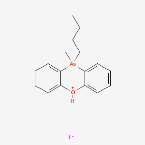 molecular formula C17H21AsIO B14577755 CID 78066173 