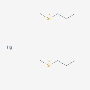 molecular formula C10H26HgSi2 B14577780 Dimethyl(propyl)silyl--mercury (2/1) CAS No. 61576-77-0