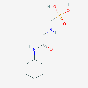 molecular formula C9H19N2O4P B14577836 N-Cyclohexyl-N~2~-(phosphonomethyl)glycinamide CAS No. 61443-86-5