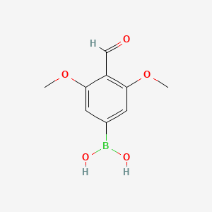 molecular formula C9H11BO5 B1457786 (4-Formyl-3,5-dimethoxyphenyl)boronic acid CAS No. 2001080-85-7