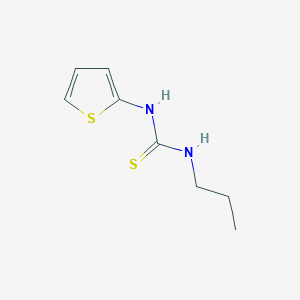 molecular formula C8H12N2S2 B14577888 N-Propyl-N'-thiophen-2-ylthiourea CAS No. 61528-53-8