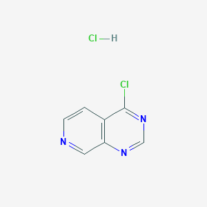 molecular formula C7H5Cl2N3 B1457791 4-Chloropyrido[3,4-d]pyrimidine hydrochloride CAS No. 1820642-26-9