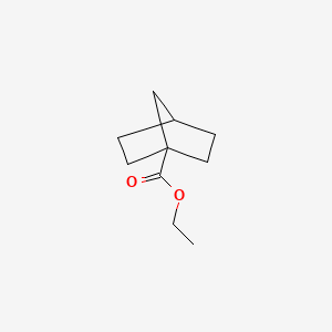 molecular formula C10H16O2 B14578003 Bicyclo[2.2.1]heptane-1-carboxylic acid, ethyl ester CAS No. 61242-70-4