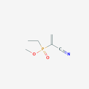 molecular formula C6H10NO2P B14578038 Methyl (1-cyanoethenyl)ethylphosphinate CAS No. 61262-52-0