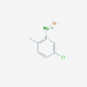 molecular formula C7H6BrClMg B1457804 5-Chloro-2-methylphenylmagnesium bromide, 0.50 M in THF CAS No. 1393737-19-3