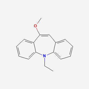 molecular formula C17H17NO B1457809 5-Ethyl-10-methoxy dibenzazepine CAS No. 15882-79-8