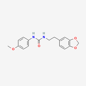 molecular formula C17H18N2O4 B14578132 N-[2-(2H-1,3-Benzodioxol-5-yl)ethyl]-N'-(4-methoxyphenyl)urea CAS No. 61628-17-9