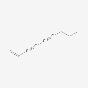 molecular formula C9H10 B14578138 Non-1-ene-3,5-diyne CAS No. 61121-35-5