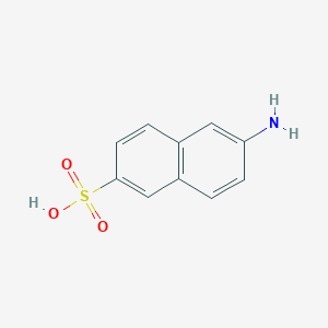 molecular formula C10H9NO3S B145782 6-Aminonaphthalene-2-sulfonic acid CAS No. 93-00-5