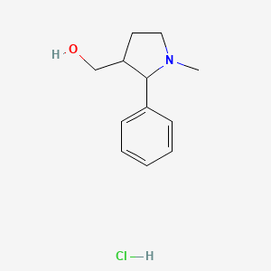 (1-Methyl-2-phenylpyrrolidin-3-yl)methanol hydrochloride
