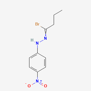 molecular formula C10H12BrN3O2 B14578252 N-(4-Nitrophenyl)butanehydrazonoyl bromide CAS No. 61262-01-9