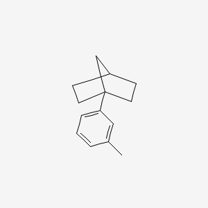 molecular formula C14H18 B14578318 1-(3-Methylphenyl)bicyclo[2.2.1]heptane CAS No. 61192-21-0