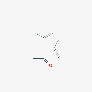 molecular formula C10H14O B14578325 2,2-Di(prop-1-en-2-yl)cyclobutan-1-one CAS No. 61406-23-3