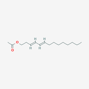 molecular formula C16H28O2 B14578329 3E,5E-Tetradecadienyl acetate 