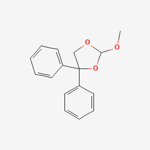 molecular formula C16H16O3 B14578365 2-Methoxy-4,4-diphenyl-1,3-dioxolane CAS No. 61562-01-4