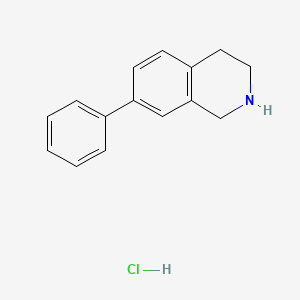 molecular formula C15H16ClN B1457838 7-Phenyl-1,2,3,4-tetrahydroisoquinoline hydrochloride CAS No. 24464-13-9