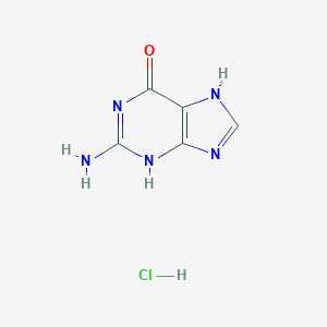 molecular formula C5H6ClN5O B145784 Guanine hydrochloride CAS No. 635-39-2