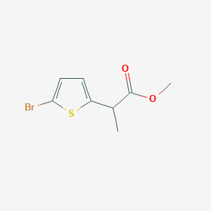 molecular formula C8H9BrO2S B1457849 Methyl 2-(5-bromothiophen-2-yl)propanoate CAS No. 1375250-58-0