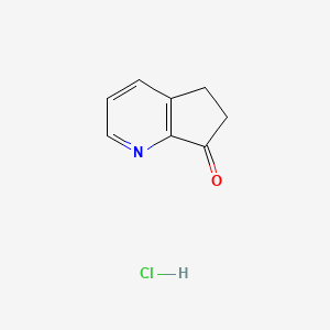 molecular formula C8H8ClNO B1457850 5H-Cyclopenta[b]pyridin-7(6H)-one hydrochloride CAS No. 1414959-19-5