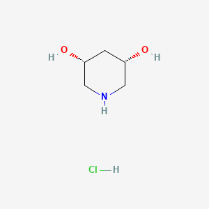 molecular formula C5H12ClNO2 B1457851 (3R,5S)-piperidine-3,5-diol hydrochloride CAS No. 1375204-12-8