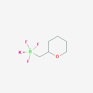 molecular formula C6H11BF3KO B1457852 Potassium (tetrahydro-2H-pyran-2-yl)methyltrifluoroborate CAS No. 1408168-78-4