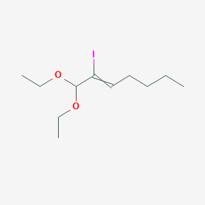 molecular formula C11H21IO2 B14578522 1,1-Diethoxy-2-iodohept-2-ene CAS No. 61147-81-7