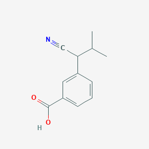 molecular formula C12H13NO2 B1457853 3-(1-Cyano-2-methyl-propyl)-benzoic acid CAS No. 68433-03-4