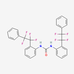 molecular formula C29H20F8N2O B14578568 N,N'-Bis[2-(1,1,2,2-tetrafluoro-2-phenylethyl)phenyl]urea CAS No. 61547-75-9