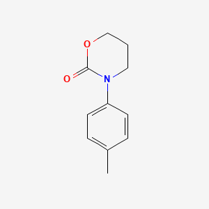 molecular formula C11H13NO2 B14578576 3-(4-Methylphenyl)-1,3-oxazinan-2-one CAS No. 61308-51-8