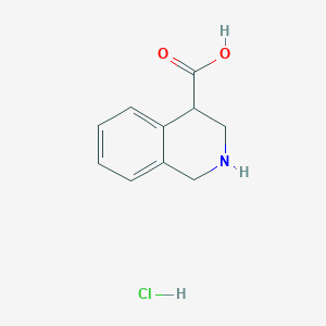 molecular formula C10H12ClNO2 B1457861 1,2,3,4-Tetrahydro-isoquinoline-4-carboxylic acid hydrochloride CAS No. 1841081-68-2