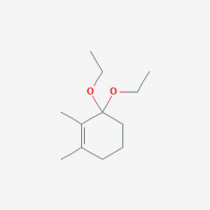 molecular formula C12H22O2 B14578611 3,3-Diethoxy-1,2-dimethylcyclohex-1-ene CAS No. 61365-84-2