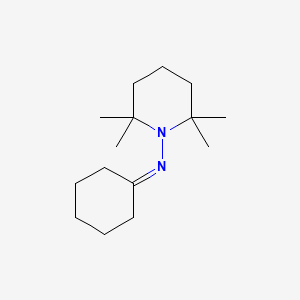 molecular formula C15H28N2 B14578630 N-(2,2,6,6-Tetramethylpiperidin-1-yl)cyclohexanimine CAS No. 61147-62-4